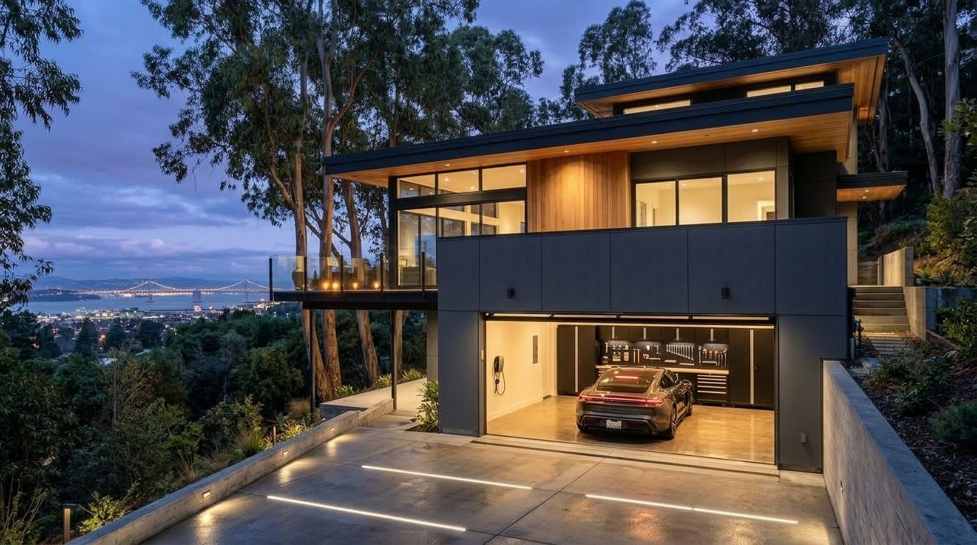 Ingram Garage Door Repair Garage Door Gliding Open Revealing Warm Illuminated Interior